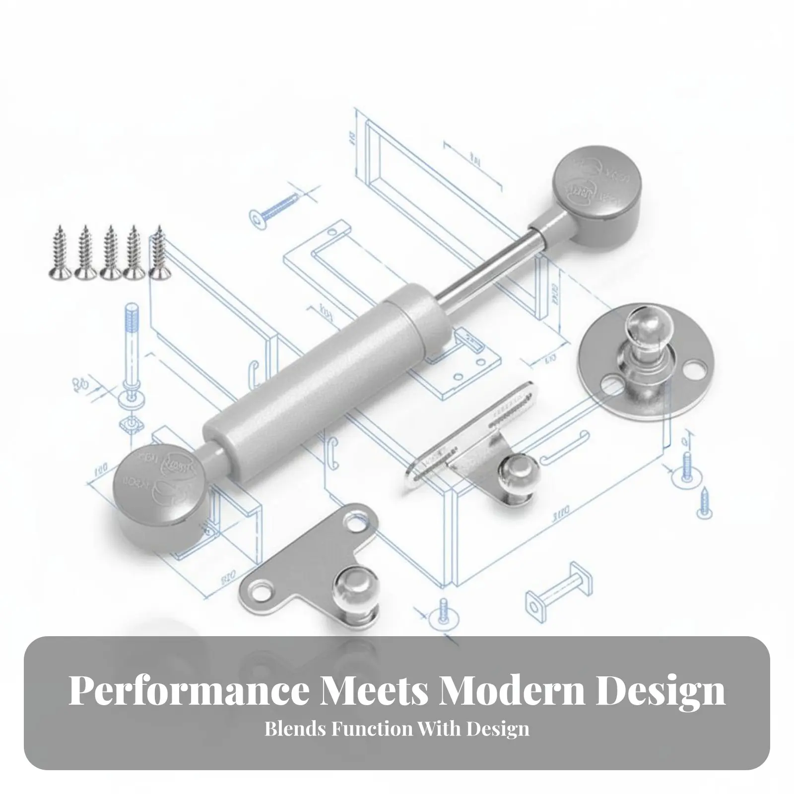 Cabinet Door Elevator Support at Any Position Hydraulic Elevator Support Gas Strut Easy Installation Hydraulic Gas Shock for RV