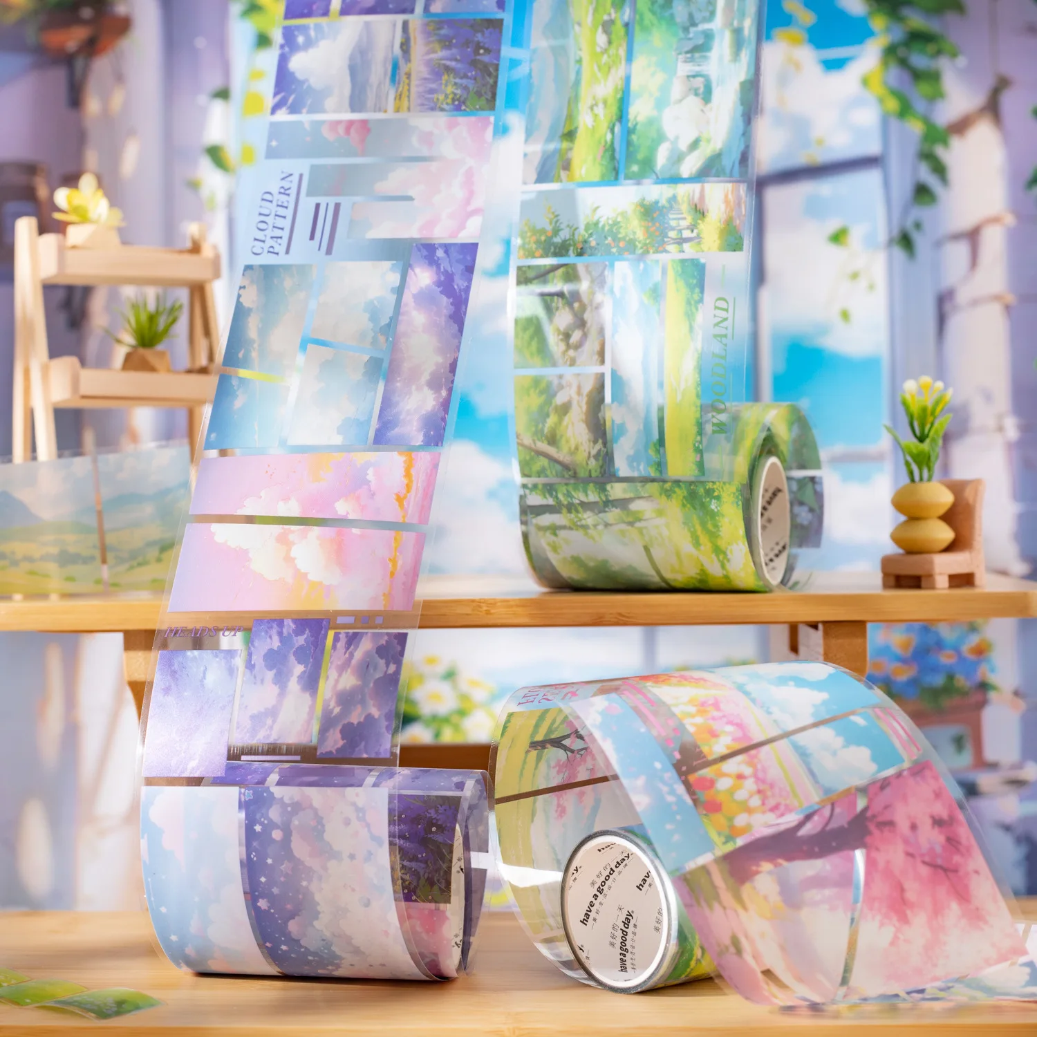 

1pcs/1lot Decorative Adhesive Tapes split-screen dream world Masking Tapes Scrapbooking DIY Paper Japanese Stickers