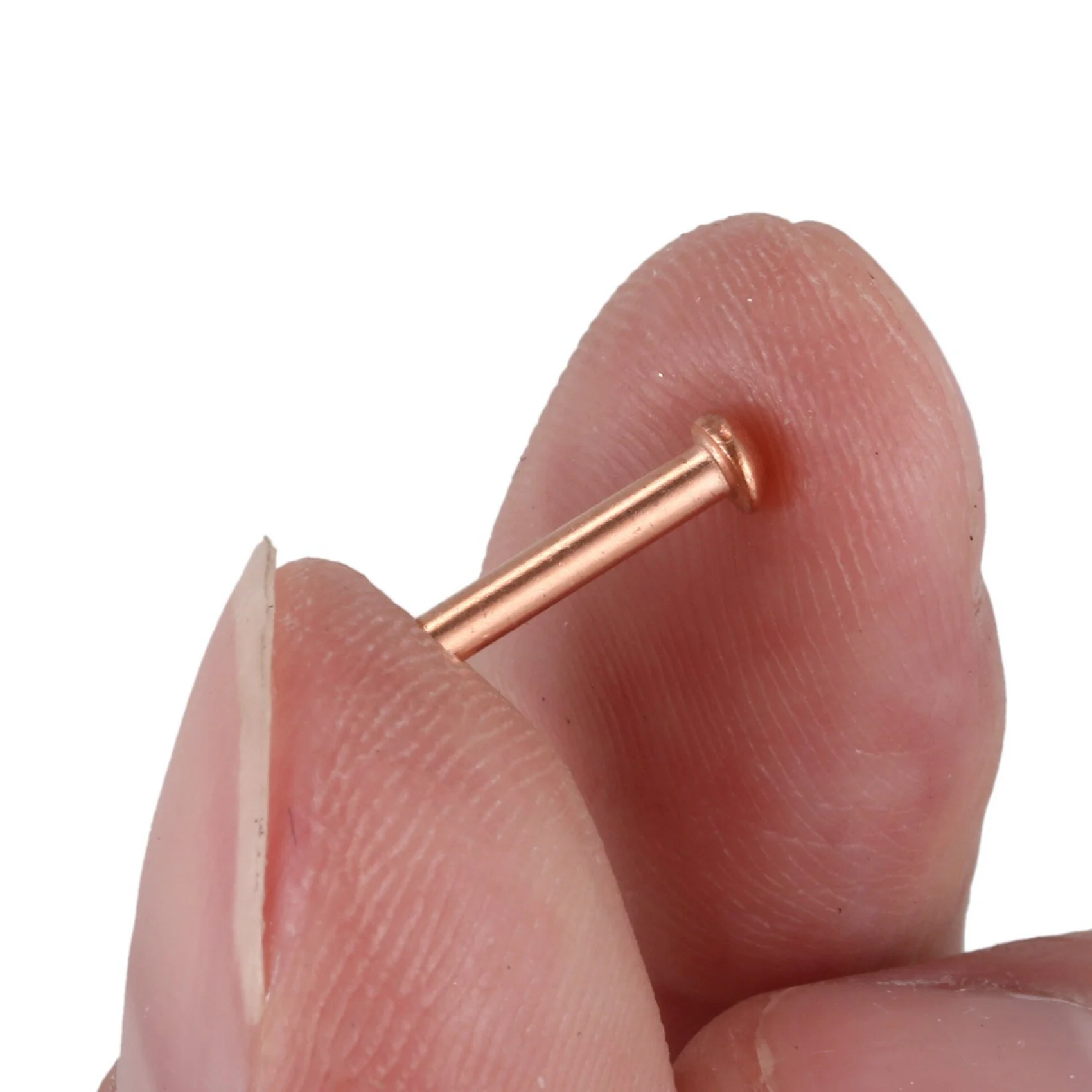 A53Q-200 Pcs 5/64 Polegadas X 25/64 Polegadas Cabeça Redonda Cobre Sólido Rebites Fixadores