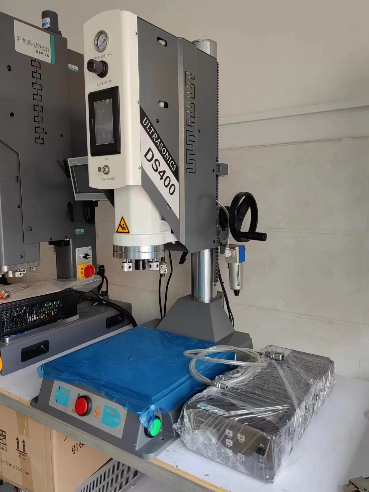 DS400 series Plastic sheet rolling welding machine manual lifting ultrasonic plastic welding machine