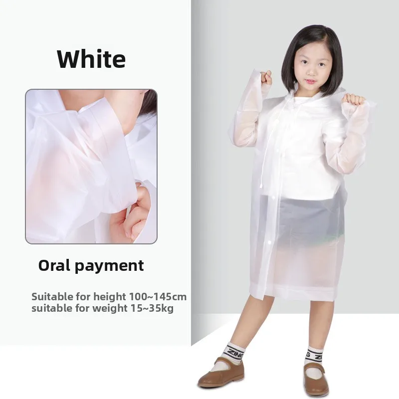 معطف واق من المطر للأطفال غير القابل للتصرف بالجملة للسفر، متوفر في المخزون، مقاوم للرياح ومقاوم للماء، معطف واق من المطر EVA سميك من قطعة واحدة