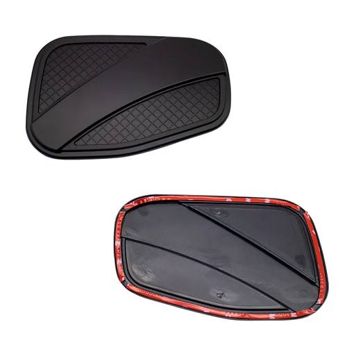 Imagen 2 del producto Para Ford Ranger T9 2022-2025 cubierta de tanque de combustible Exterior cubierta de Gas de plástico ABS negro mate 4X4 accesorios de coche