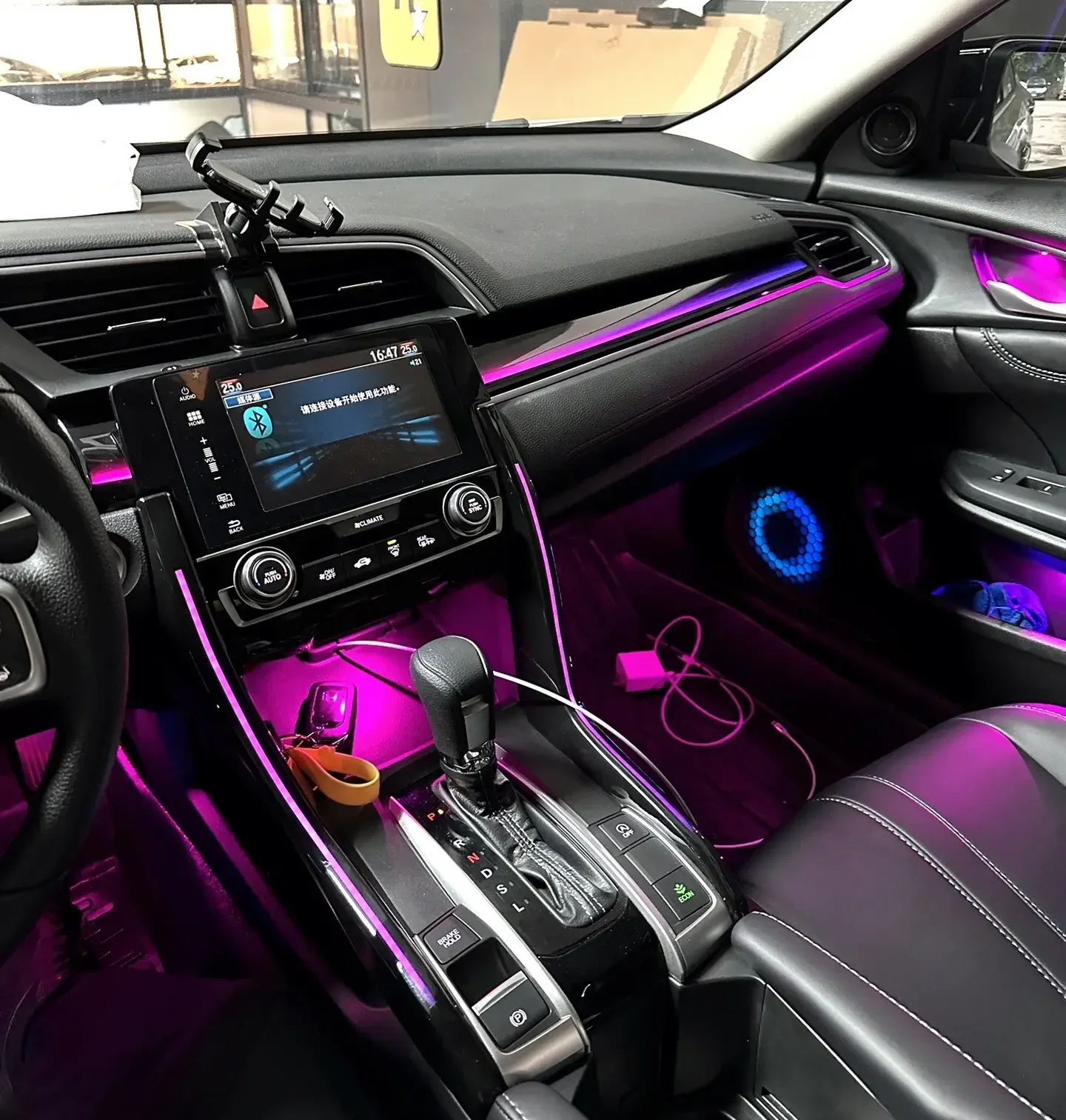 ICarsin Dynamic Symphony Ambient Light for Honda Civic 10th Gen 2017 - 2020 Interior LED Lighting Upgrade Accessories！