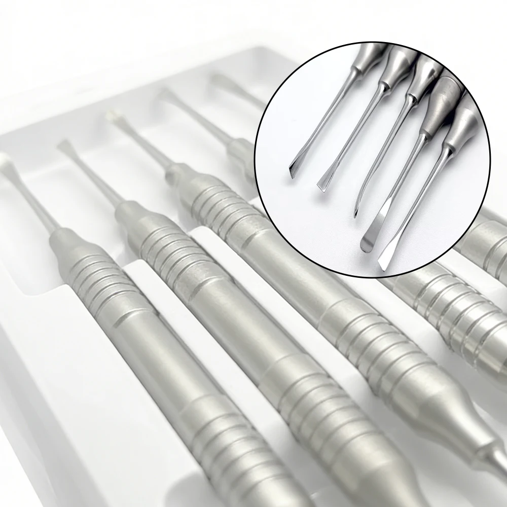 

5Pcs High Quality Double End Dental Periodontal Implant Periosteal Separator Oral Surgical Instruments