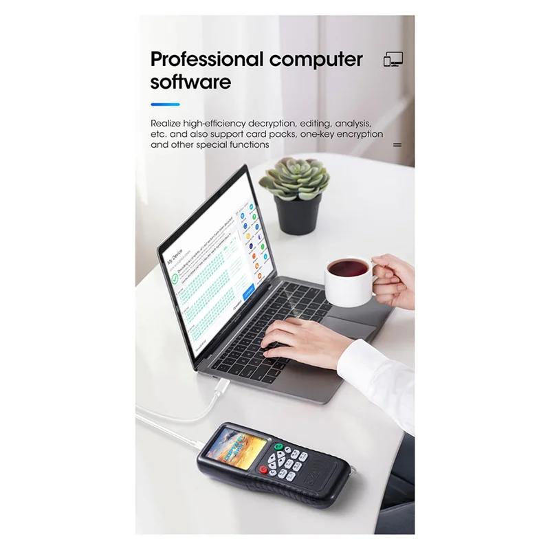 

PHILE-Smart Card Reader Writer RFID Copier X100 USB Port Access Card Programmer Duplicator Copy Encrypted Keys 125Khz 13.56Mhz