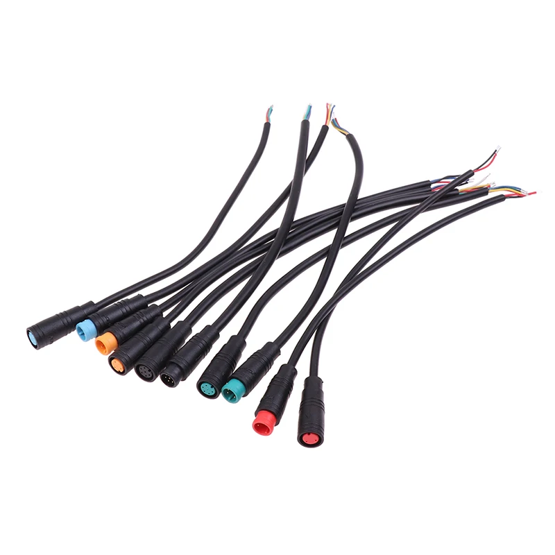 Ebike Accessories Optional Cable Waterproof Connector Display Pin Base Connector 2/3/4/5/6Pin Cable