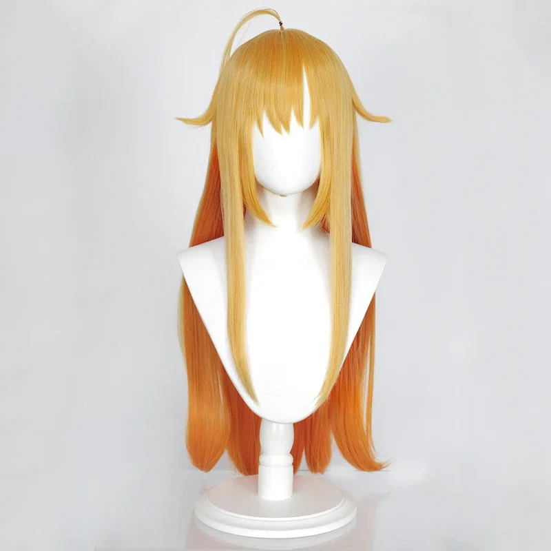 Anime Yuri Shikanoko Nokonoko Shitantan My Deer Friend Nokotan Torako Koshi Cosplay Wig Long Orange Yellow Synthetic Wigs