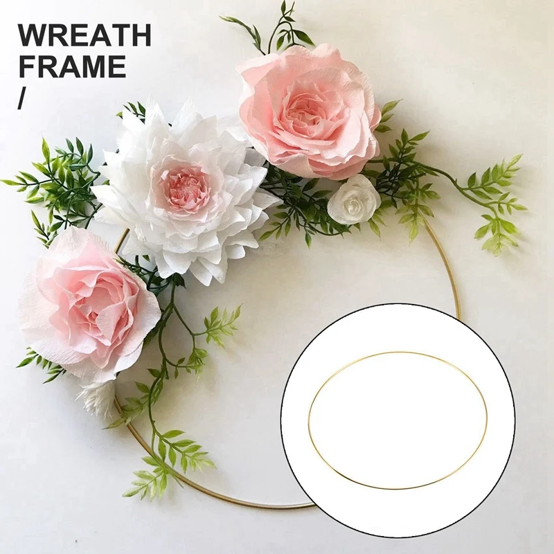 20 Pcs 30 Cm Large Metal Garland Garland Tassel Gold Craft Ring DIY Wedding Wreath Decoration CNIM Hot