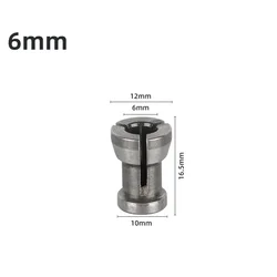 6mm 6.35mm 8mm Collet Chuck Adapter Engraving Trimming Machine Chucks Trimmer Electric Router Bit Collets Milling Cutter Access