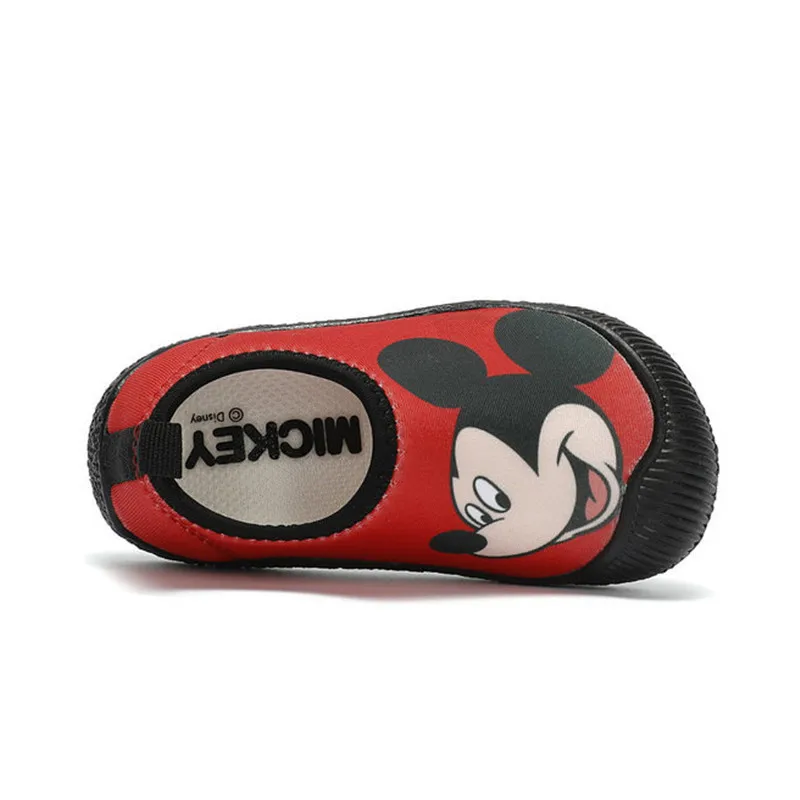 Baskets à enfiler Disney Minnie Mouse pour enfants, chaussures plates décontractées pour enfants, chaussures de créateurs pour bébés garçons et