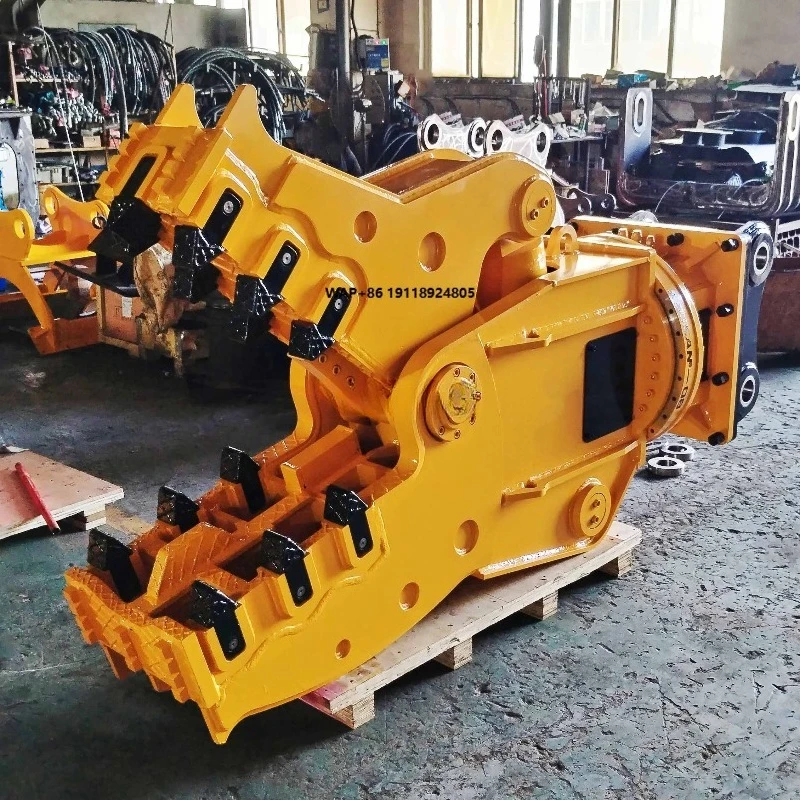 High Quality Rotary Stone Concrete Crusher Hydraulic Pulverizer for Excavator