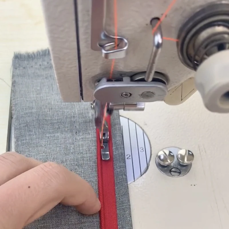 Cording Zipper Foot P36N/P36LN/T36N/T36LN Left,Right Narrow Teflon Foot High Shank for Industrial Lockstitch Sewing Machine