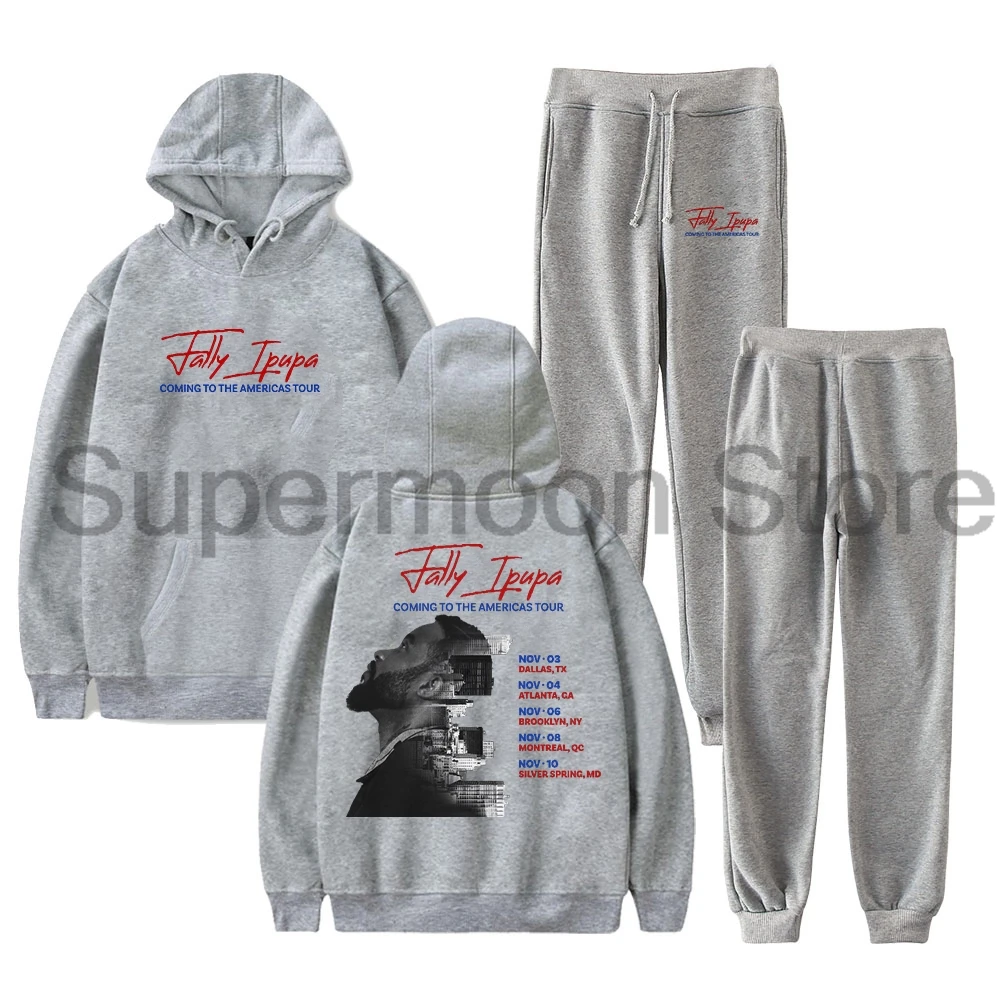 Fally Ipupa Coming to The Americas Tour 2024 Hoodies Jogger Pants Two Piece Set Sweatshirts+Sweatpants Women Men's Set