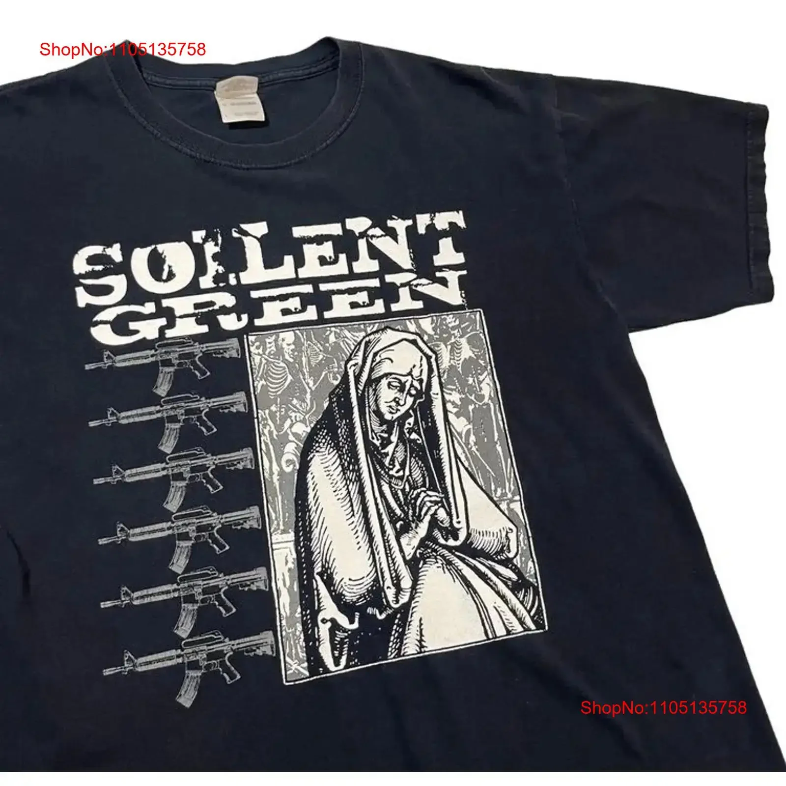 Soilent Green Band Sludge Metal T Shirt Full Size S 5XL vintage Washed Breathable Top For Everyday Wear Slightly Comfortable