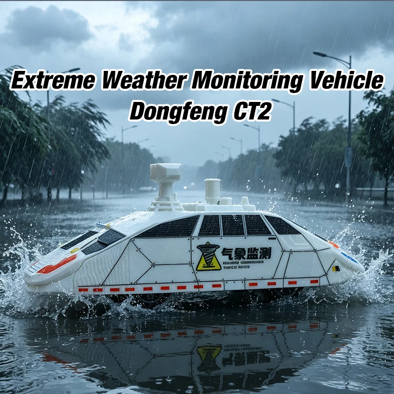Dongfeng CT2 Amphibious RC Storm Chaser Waterproof Weather Monitoring Vehicle Tornado Observation Toy Car Boys Hobby Gift