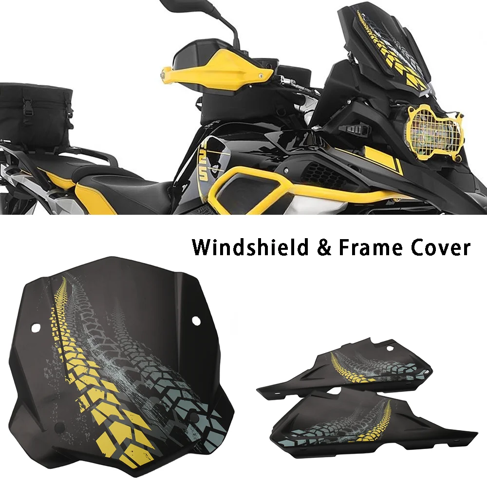 

2023 -2018 For BMW R 1200 1250 GS R1250GS Adventure R1200GS LC ADVENTURE ADV New WindScreen Windshield Viser Side Panel Frame Gu