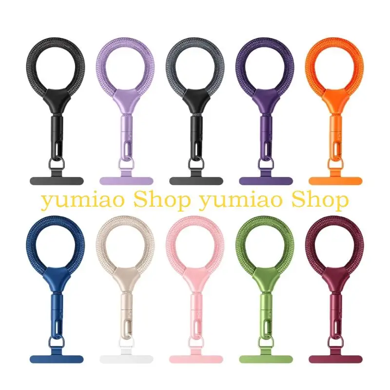 587B Miniature Phone Finger Circle With 7Mm Elastic Band & Not Slip Metal for Safe Single Hand Operate While Traveling