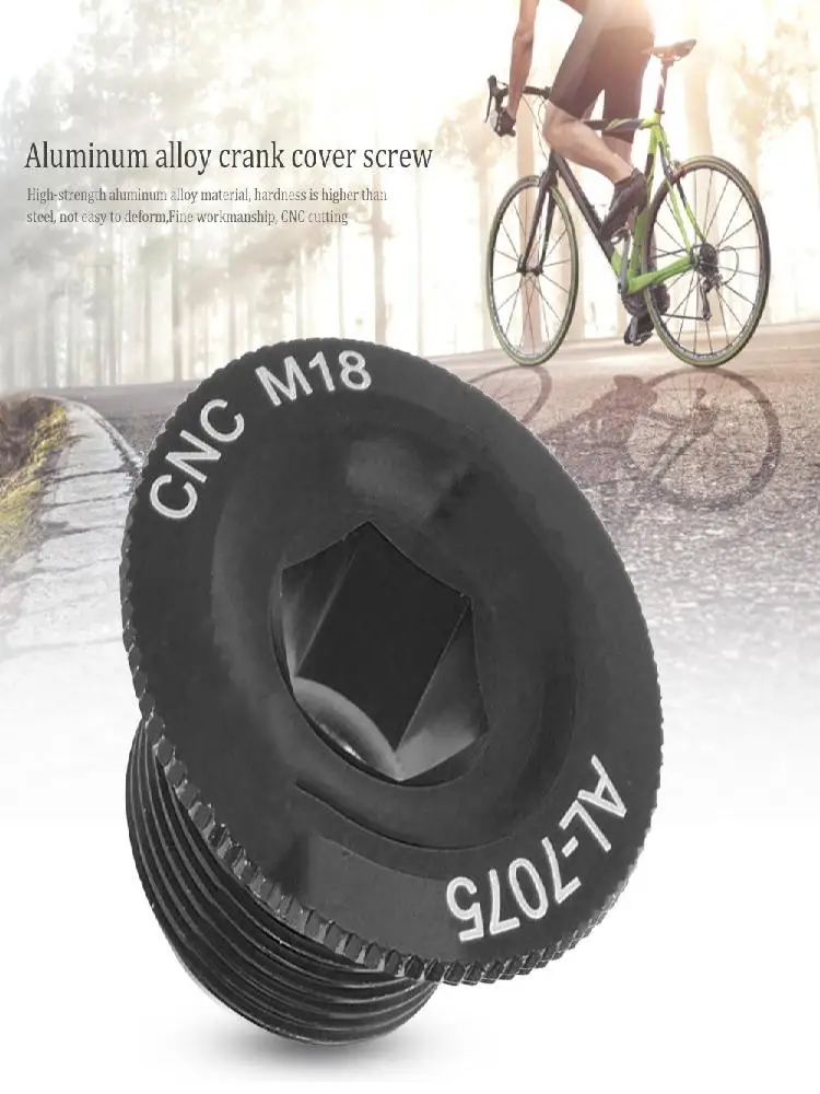 AliExpress 2Pcs Durable 18mm Bicycle Crank Arm Bolts High Strength Aluminum Alloy Crank Arm Fixing Bolt Crank Arm Screws Cycling Parts