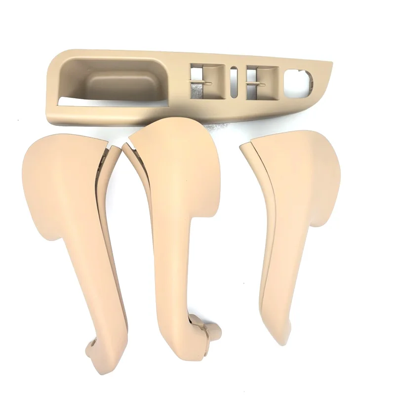 

7pcs set Beige Interior Handle Door Grab window switch Bezel cover For VW Volkswagen Golf 5 GTi MK5 Jetta inner armrest