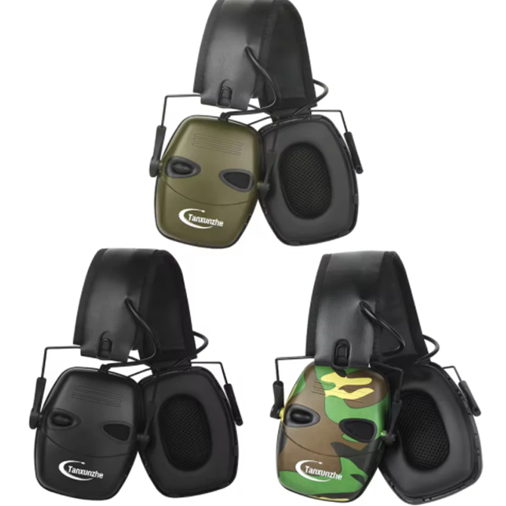 

T10 headset, active noise-canceling earmuffs, electronic earmuffs. Foldable head-mounted. Battery-powered (not included