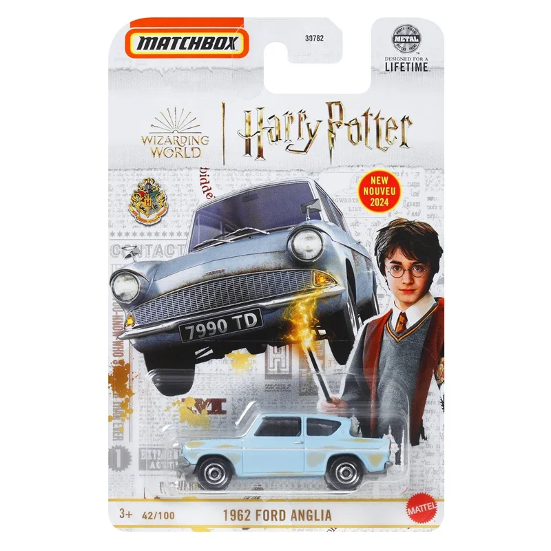 Mattel-coche Matchbox Original para niños, juguetes fundidos a presión, 24K, Harry Potter, Ford Anglia, extreman-lexus Ls 1/64, vehículo de regalo
