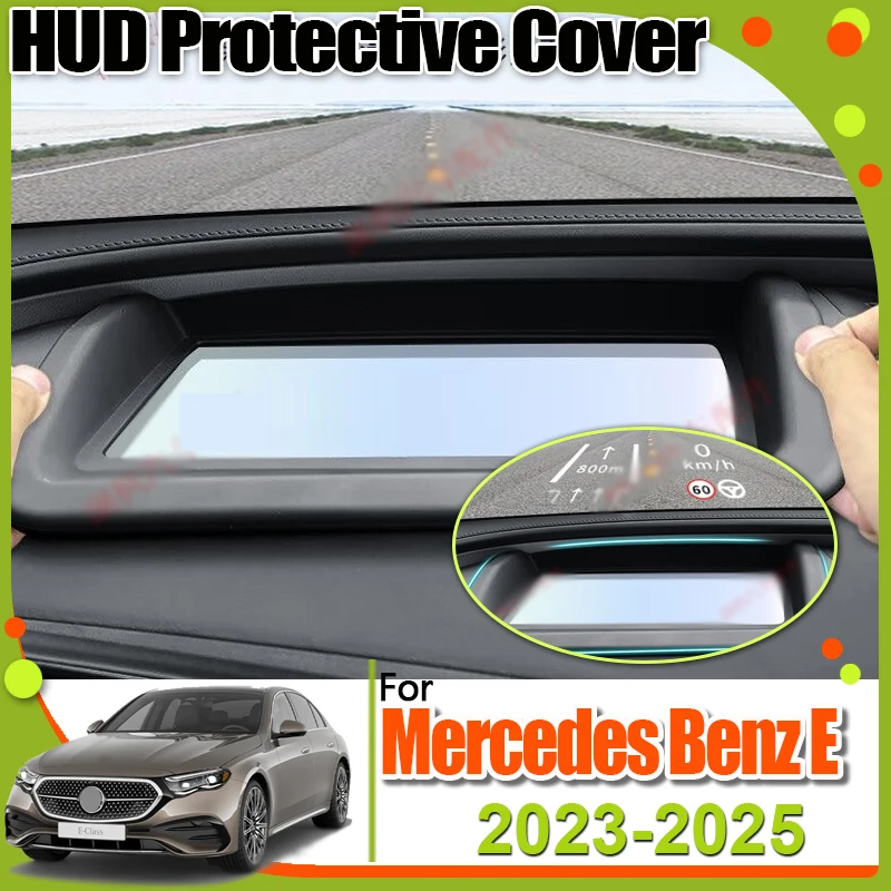 

Защитный чехол для дисплея автомобиля Hud для Mercedes Benz E W214 2023 ~ 2025, защитная рамка для проекционного дисплея, аксессуары из закаленного стекла