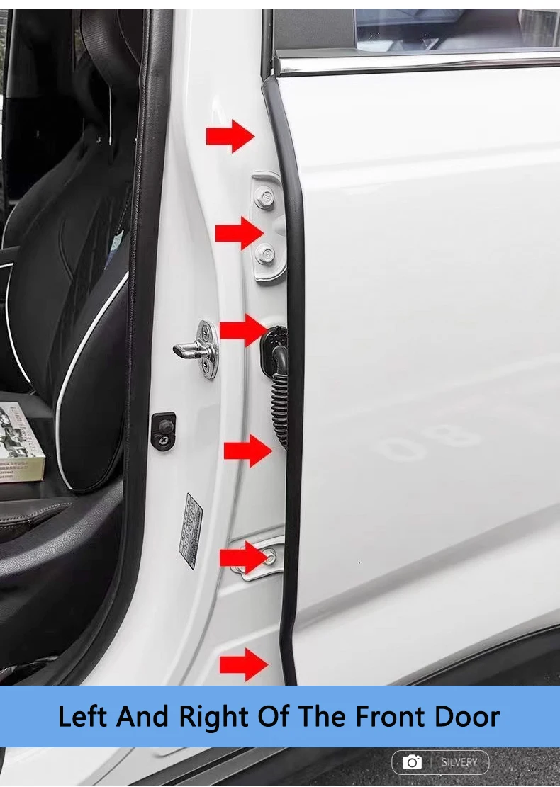 Auto Tür Dichtung Streifen Gummi B Säule Anti-Lärm Staubdicht Für Toyota RAV4 Camry Corolla Harrier Venza Kreuz Frontlander CHR IZOA – Detail 5