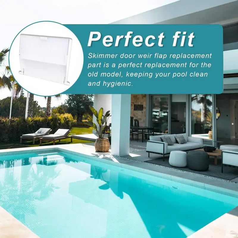 Swimming Pool Skimmer Cover Swimming Pool Skimmer Deck Cover Multipurpose Skimmer Cover Pool Accessories Simple To Install For