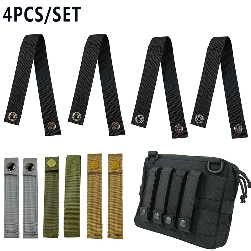 

2/4PCS Tactical Molle Ribbon Webbing Buckle Key Hook Clip Belt Hooks Military Pouch Strap Outdoor Carabiner Belt Backpack Hanger