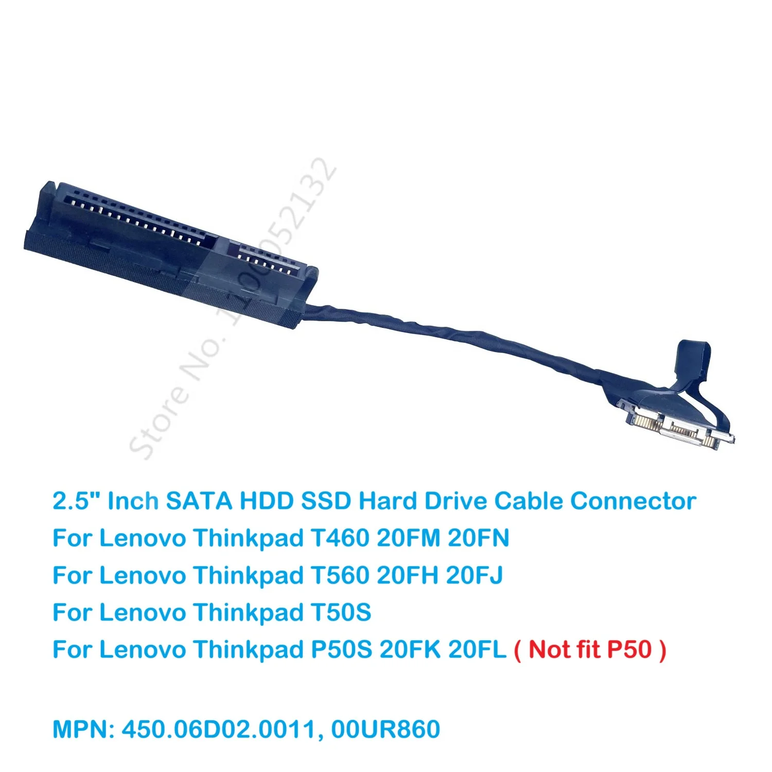 

Replacement 2.5 Inch SATA HDD Hard Drive Cable Connector for Lenovo ThinkPad T460 T560 T50s P50s 20FM 20FN 20FH 20FJ 20FK 20FL