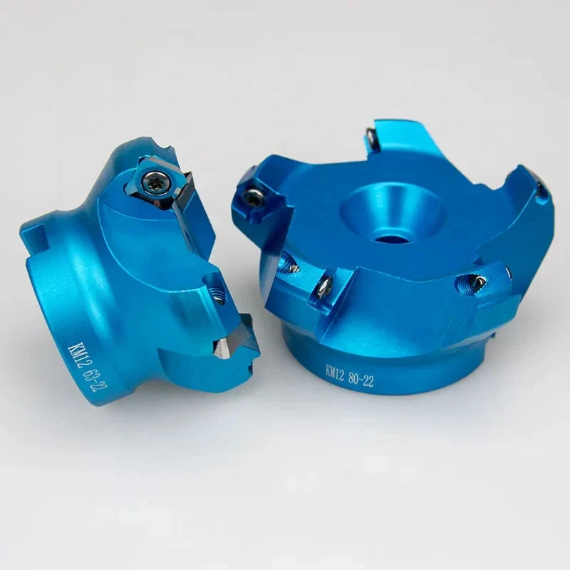 KM12- 45 ° aluminum flat milling cutter, suitable for SEKT1204 blade BAP400R 90 degree right angle aluminum alloy flying cutter