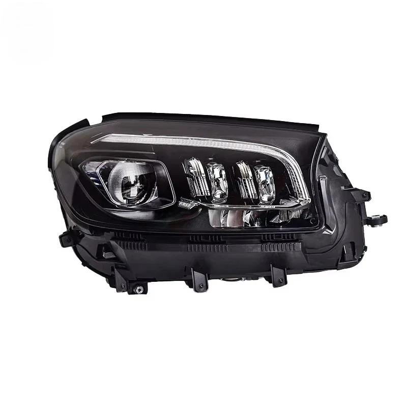 KQX Car Accessories LED Headlight Light For Benz GLS167 2020-2024 DRL Projector Front Headlamp Brake Turn Signal Lamp Plug and P