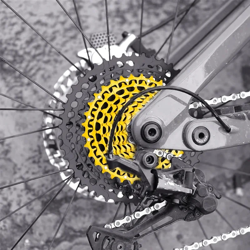 ZTTO Ultralight MTB XD Cassette 281g-310g Black-Gold 12-Speed 9-46T 9-50T 9-51T 10-46T 10-50T 10-51T SLR3 K7 CNC Sprocket view 5