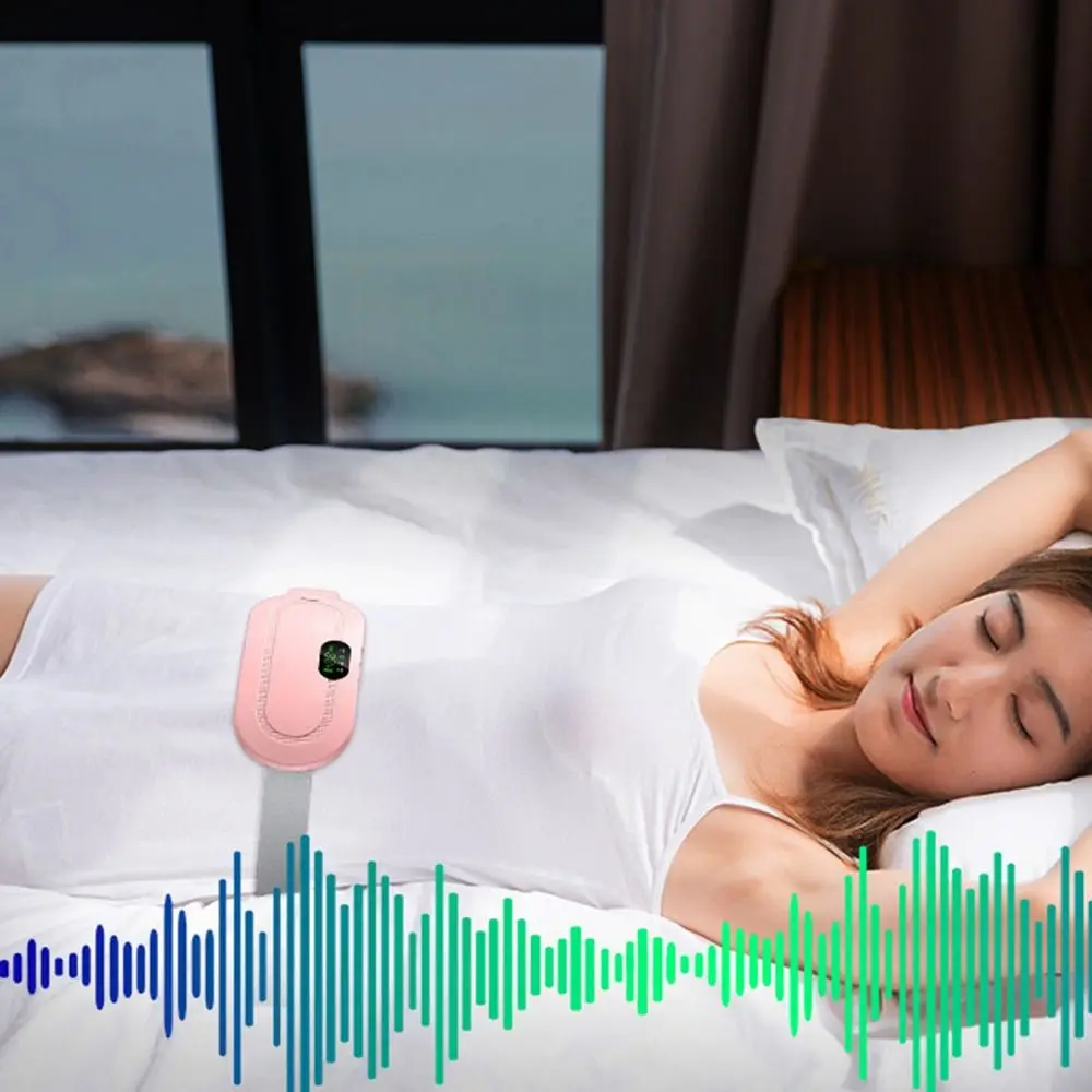 3 Level Temperature Smart Menstrual Heating Pad LED Display Fast Heating Vibrating Abdominal Massager Comfortable 4 Gear Massage