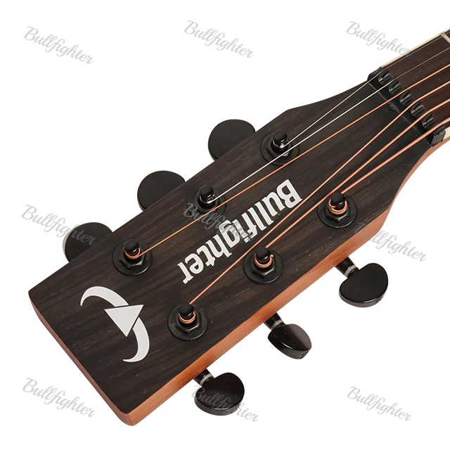 Bullfighter 40/41 Inch Sapele Acoustic Guitar D-4015 with Cutaway and Mahogany Premium Instrument for Guitarists