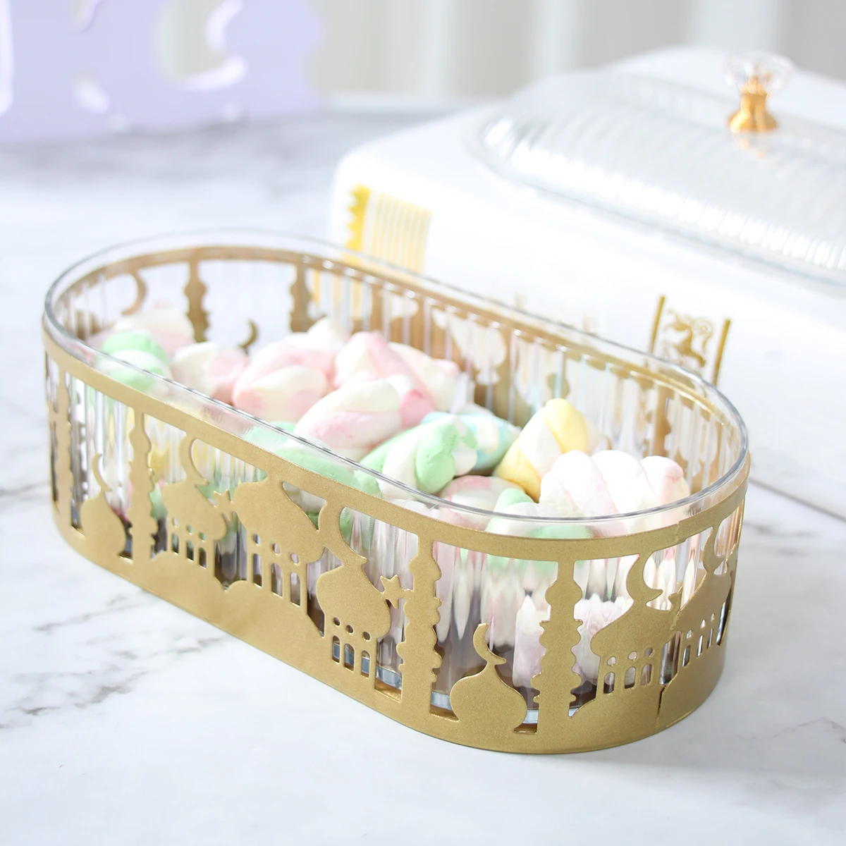 

Ramadan Candy Snacks Tray EID Mubarak Decoration 2025 For Home Ramadan Kareem Islamic Muslim Party Decoration Eid Al Adha Gifts