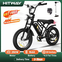 HITWAY Electric Bicycle, 20 * 4.0 inch Off-Road EBIKE for Adults with 250W Motor and 48V 15Ah Battery, 7 Speed Snow