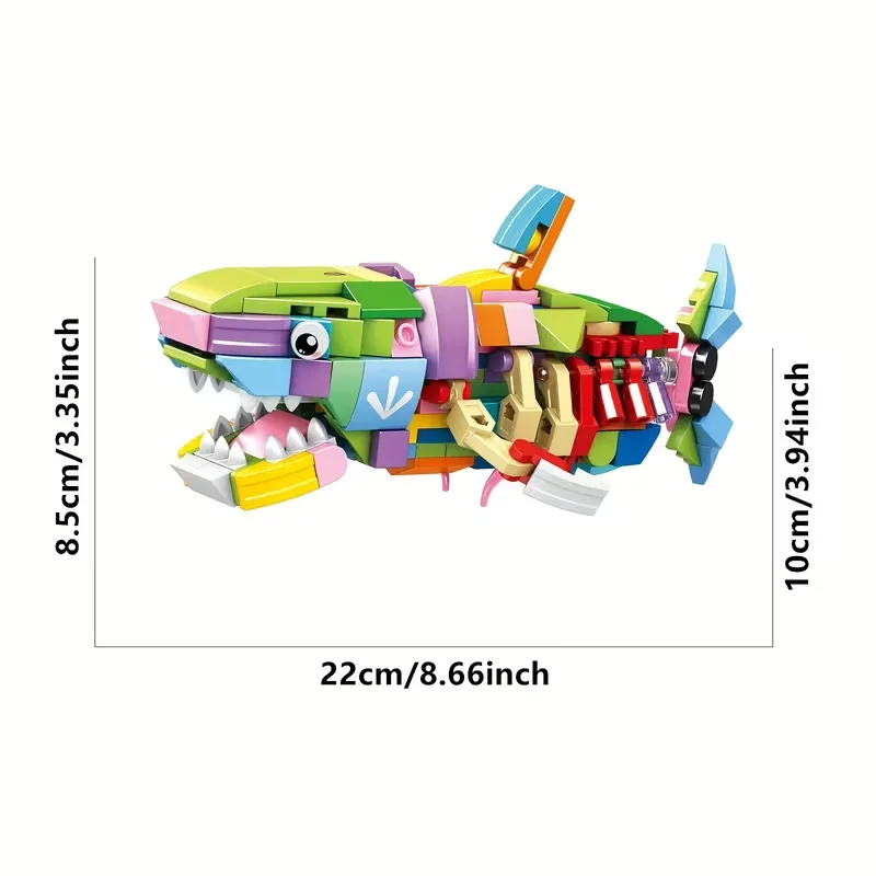 12 in 1 Pre Filled Marine Organism Building Block Set-12 Pcs Mini Building Blocks Toys, STEM Building Blocks Toys