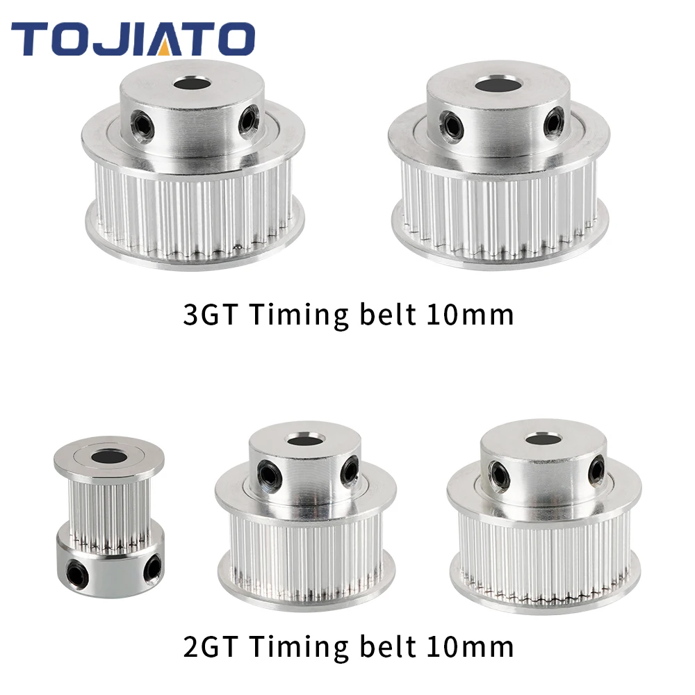 10pcs GT2 Timing Pulley 16 20 Tooth 2GT Pulley Bore 5 6.35 8mm Belt Width 6/10mm Synchronous Wheels Gear 3D Printer Parts