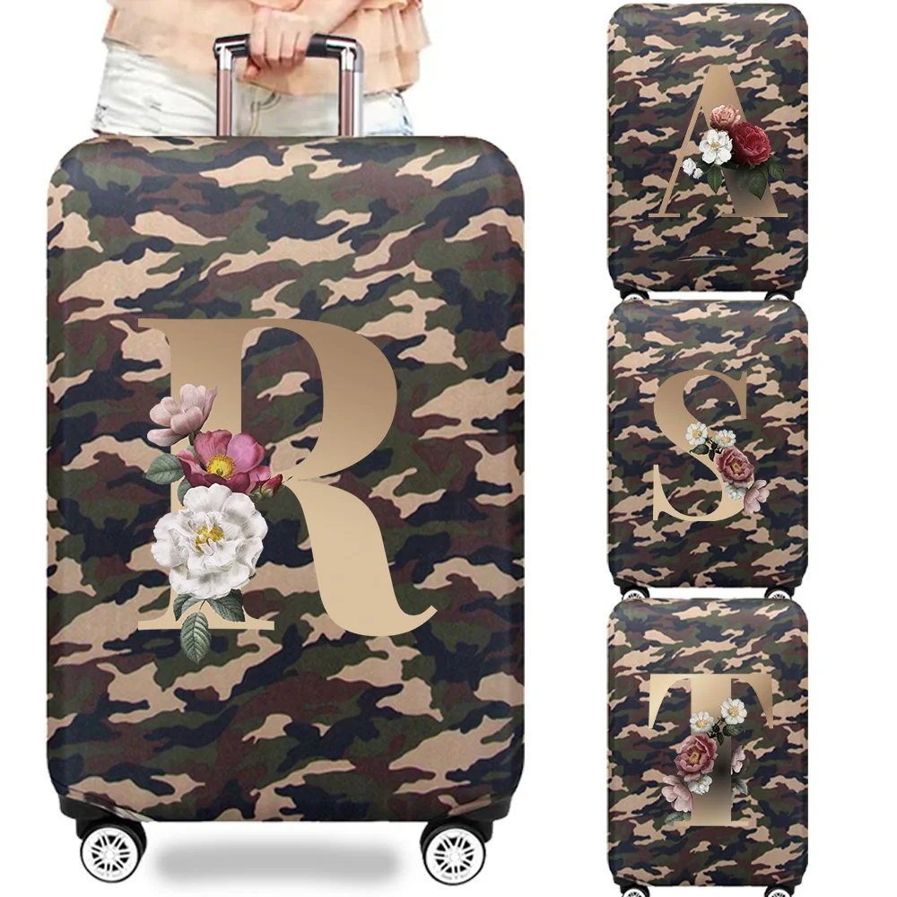 Camouflage  Design Luggage Protective Cover Travel Suitcase Cover Elastic Dust Cases for 18 To 32 Inches Travel Accessories
