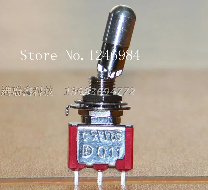 [SA]Tripod two tranches anti T8013-LK lockable latch single mistake neck M6.35 small toggle switch Deli Wei Q11--50pcs/lot