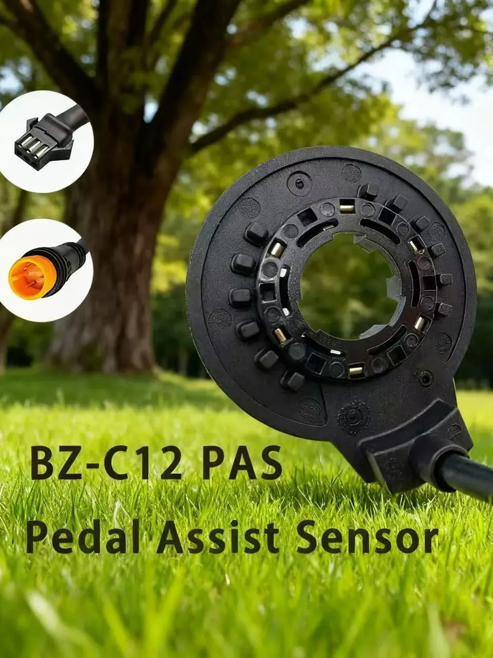 AliExpress Electric Bicycle Conversion Kit Parts Torque Sensor Bicycle DIY Parts Ebike Left PAS Sensor C12L 12 Signal Pedal 24V36V48V