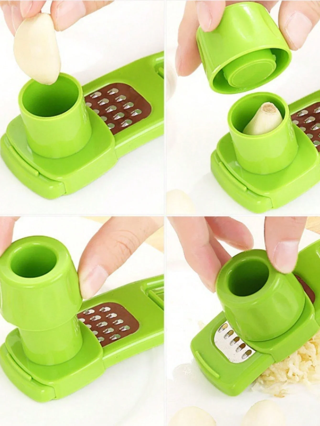 1/2 قطعة مطحنة الثوم الصغيرة ا - مراجعة Kitchen Gadgets Green وسعره