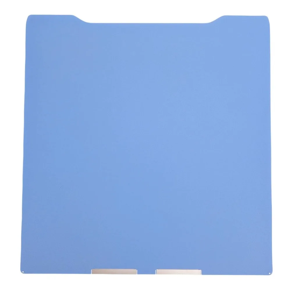 Low Temp 3D Printer Build Plate High Temp 300°C 310x325mm Double Sided Sheet Smooth Surface Blue Color Spring Steel Plate