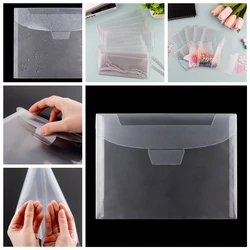 10 Pack Various sizes Envelope,Stamp and Die Storage Bags Clear Plastic Envelope Folder Document Envelopes Photo Storage Folders