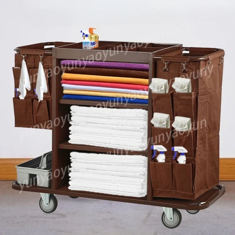 Multifunctional Hand Push Linen Cart, Cleaning Cart, Cleaning Cart