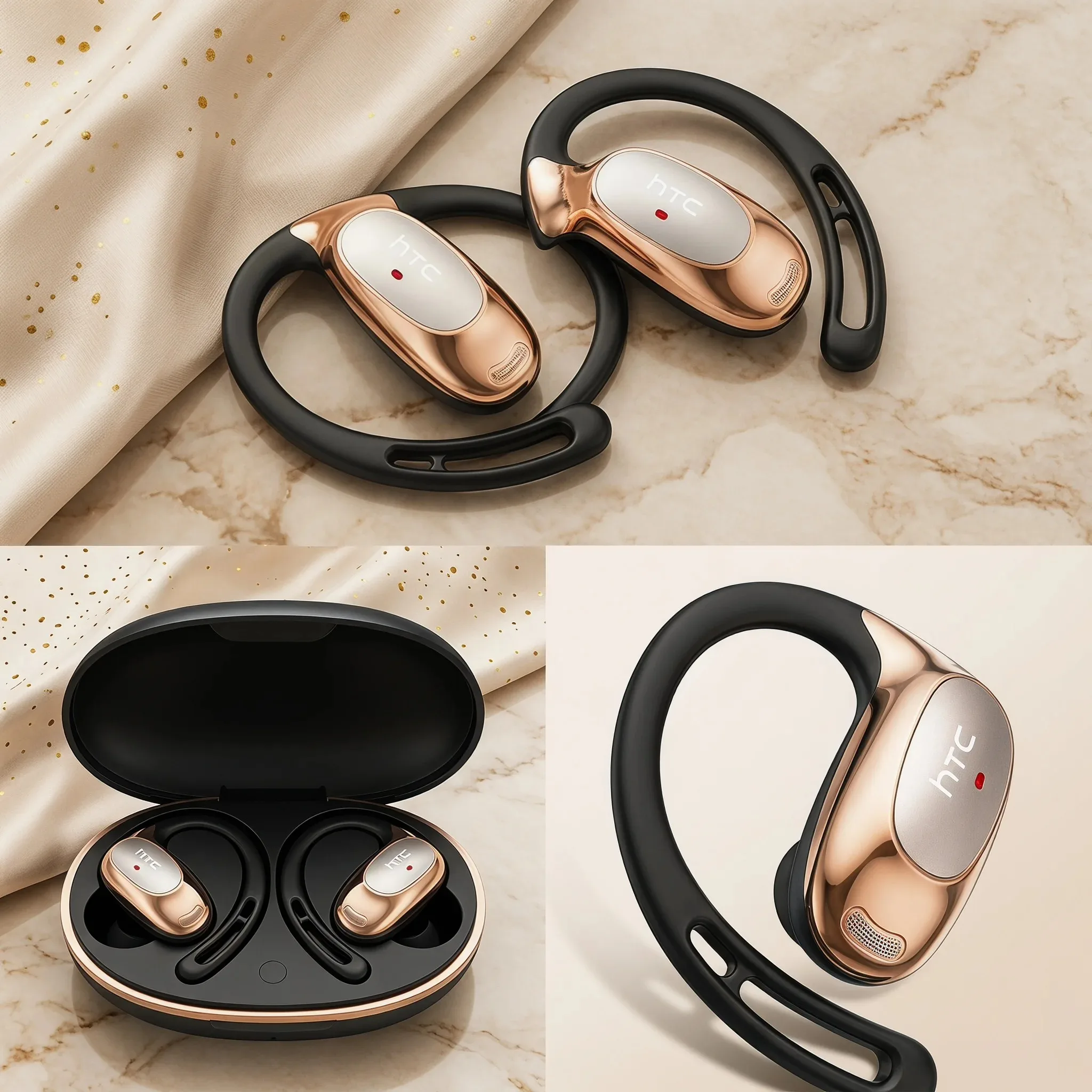 HTC NE35 Gaming Headphones」60ms Low Latency | 7.1 Virtual Surround Sound | USB-C+ Aux Input | PC/PS5/Xbox Ready | RGB Lighting