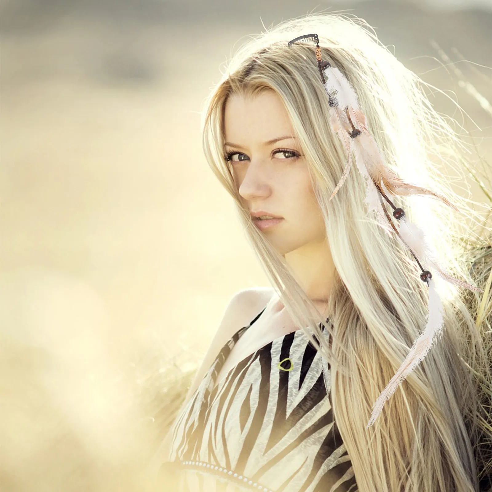 

Набор из 6 винтажных этнических заколок-косичек для волос, аксессуары для дредов, реквизит для фотосессий