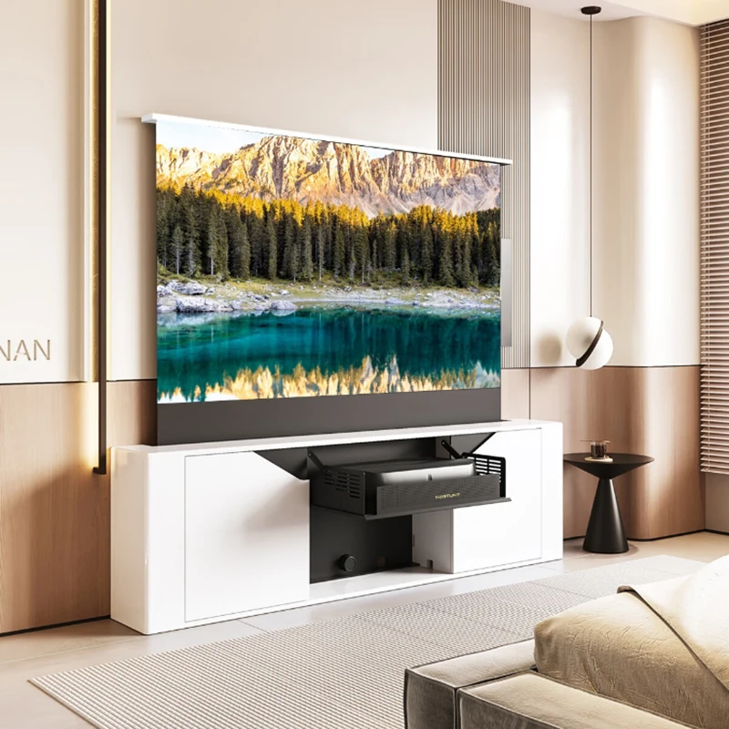 Invisible  Cinema R30 Series Luxury Electric Projector Cabinet with Electric Telescopic Table 88 Inches