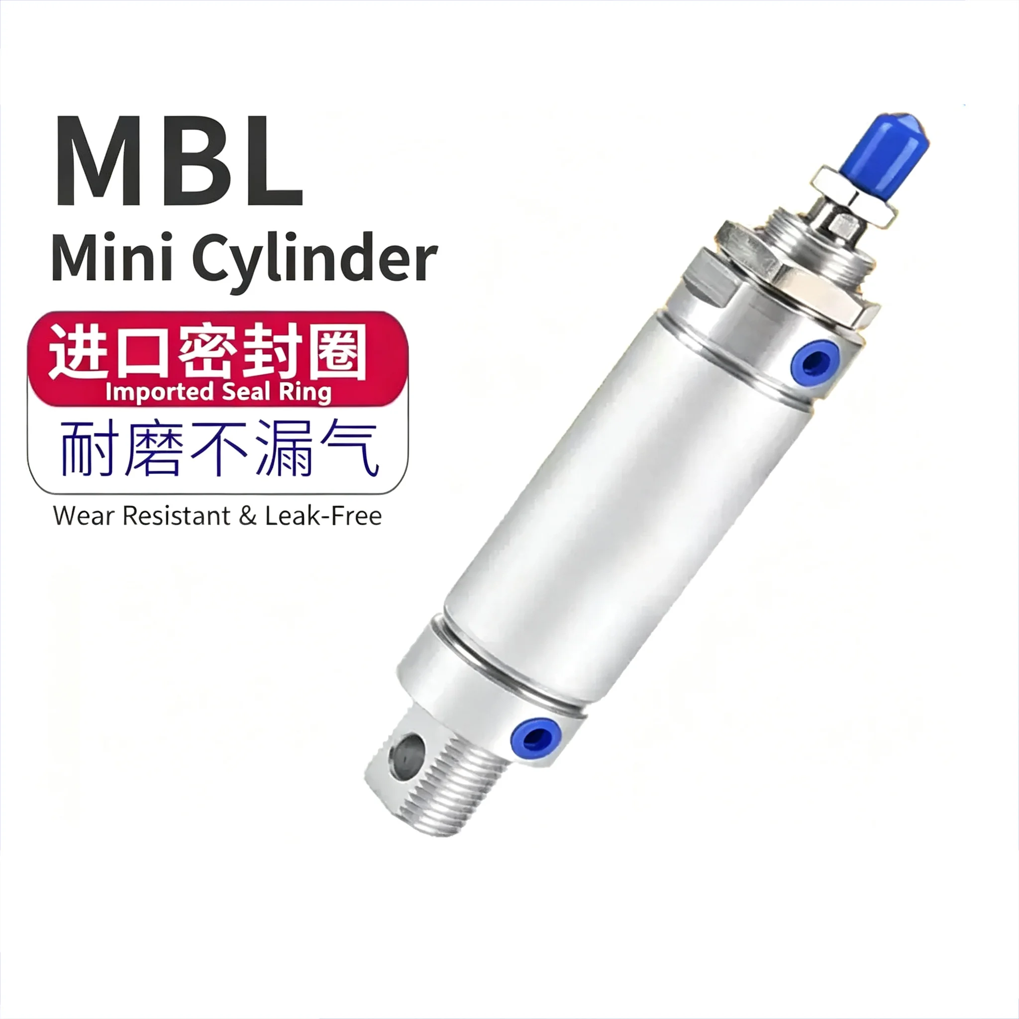 Small Pneumatic Cylinders MBL Series Pneumatic Actuator Aluminum Alloy MBL Bore 20/25/32/40/50/63mm Stroke25-500mm With Magnet